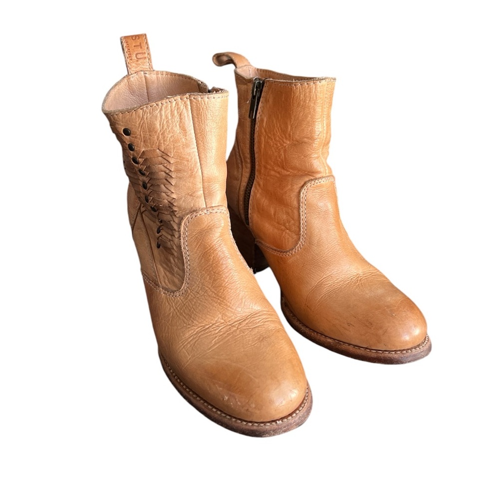 BED|STU Tan Ankle Boots